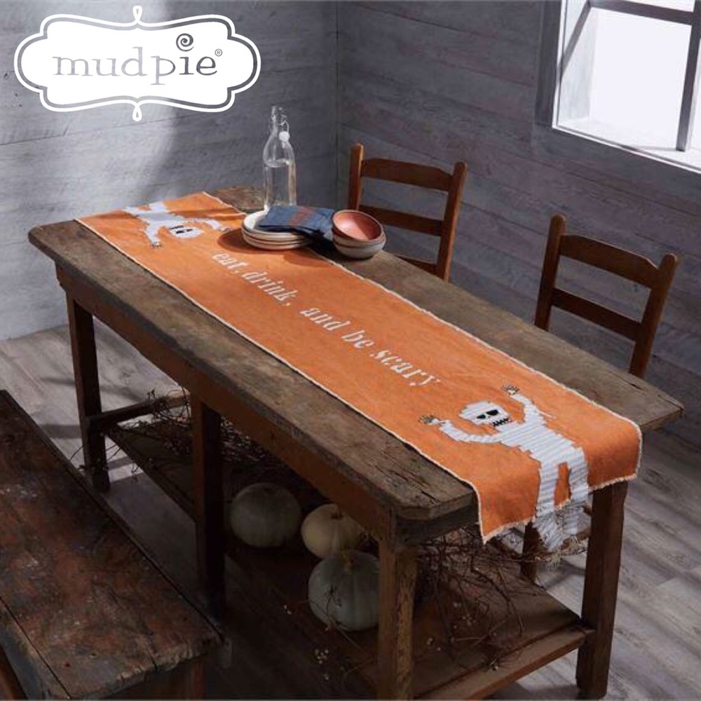 Mud Pie Mummy Dangle Leg Table Runner